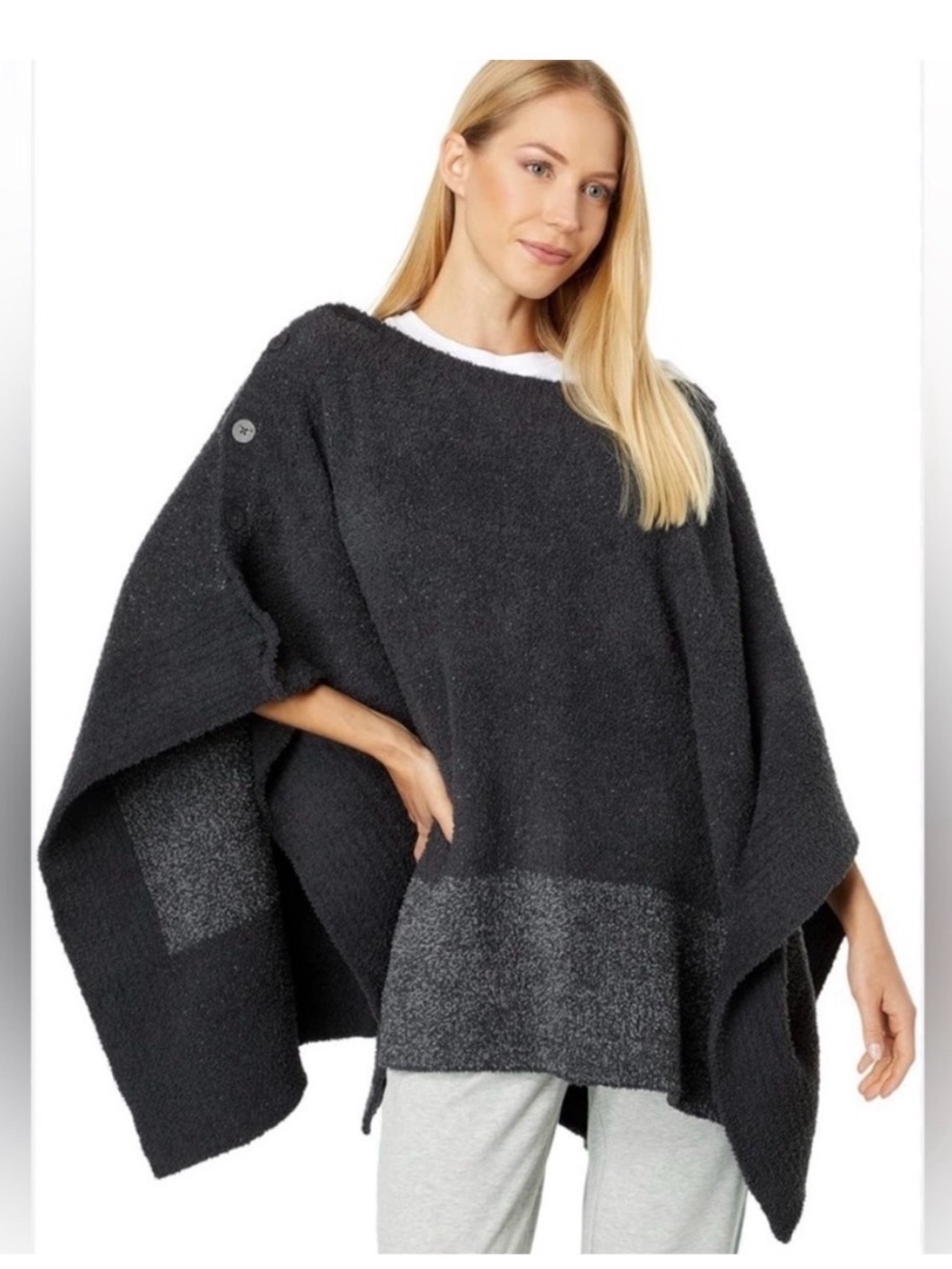 Barefoot Dreams CozyChic Coastline Pullover Poncho